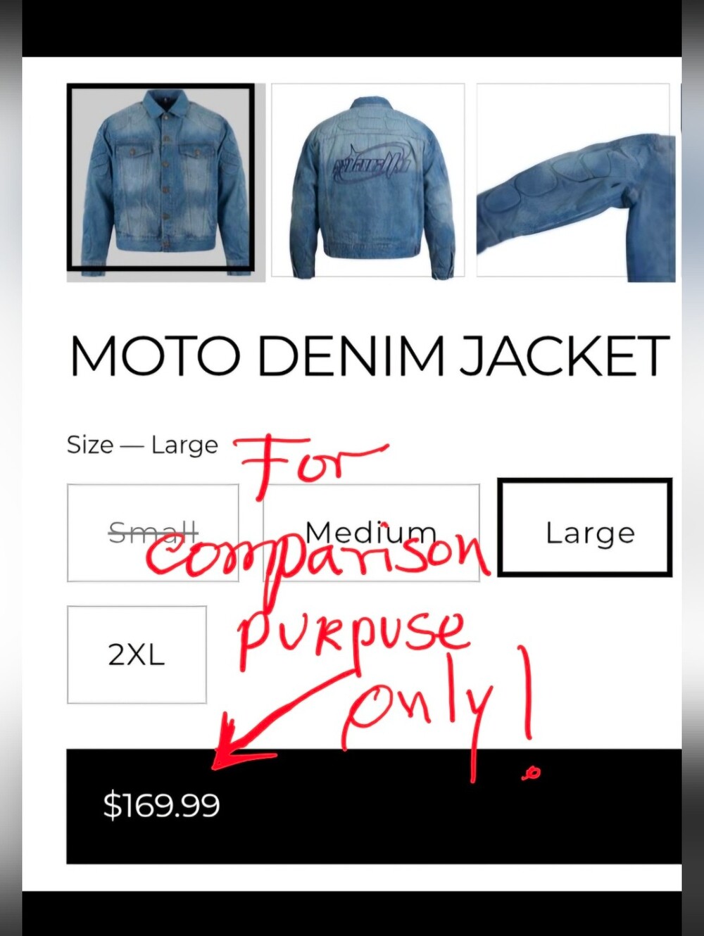 ❗️ Women’s Blue MOTO Denim Jacket - Classic Trucker DISTRESED Style ❗️ - Picture 13 of 13